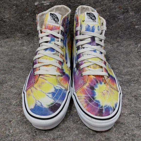Vans Sk8-Hi Sneakers Men's Size 12 Tie-Dye Canvas Skater Skating Streetwear