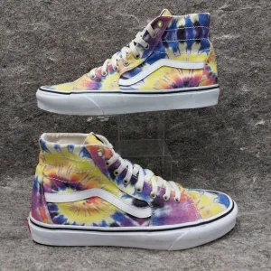 Vans Sk8-Hi Sneakers Men's Size 12 Tie-Dye Canvas Skater Skating Streetwear