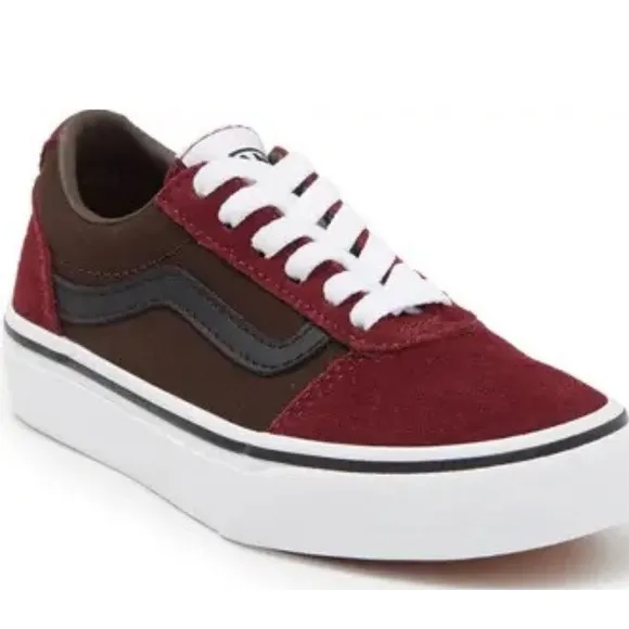 Vans Ward Colorblock Sneaker In Retro Block Port Royale/ White Mens Size 11 NIB