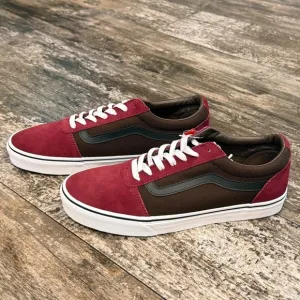 Vans Ward Colorblock Sneaker In Retro Block Port Royale/ White Mens Size 11 NIB