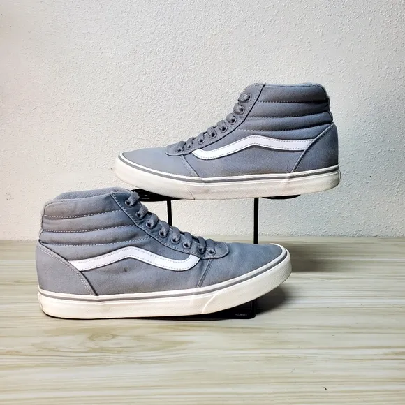 Vans Ward Stripe Hi Gray / White Sneakers Size 10 Men's Skater
