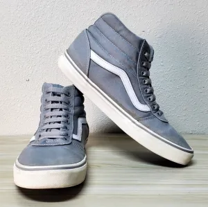 Vans Ward Stripe Hi Gray / White Sneakers Size 10 Men's Skater