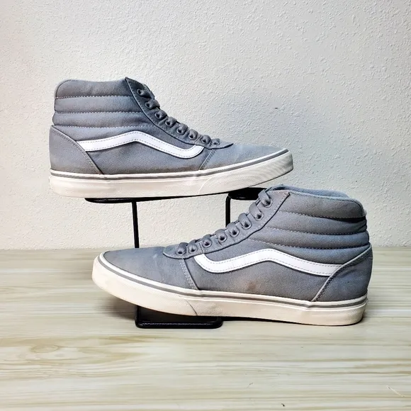 Vans Ward Stripe Hi Gray / White Sneakers Size 10 Men's Skater