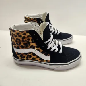 Vans Women's Black Leopard High-Top Sneakers Size 7