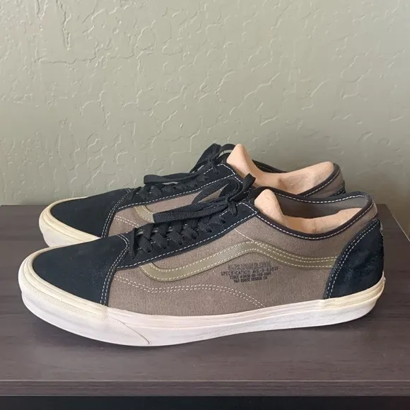 Vans World Code Old Skool Tapered Sneakers Size 13 Black Grape Leaf Skater