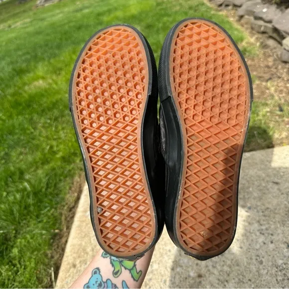 Vans x Cher Strawberry Skater Slip-On Sneakers in Cheetah Black Men’s 7