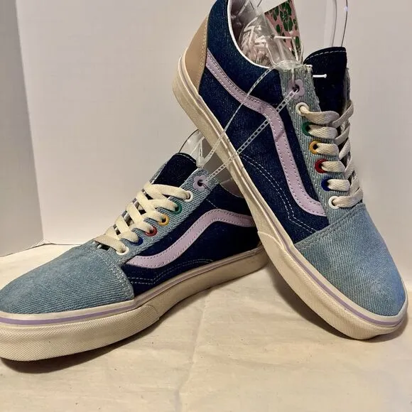 VANS x EM on Holiday Old Skool Sneakers M 9 W 10.5 Denim Blue Limited Edition