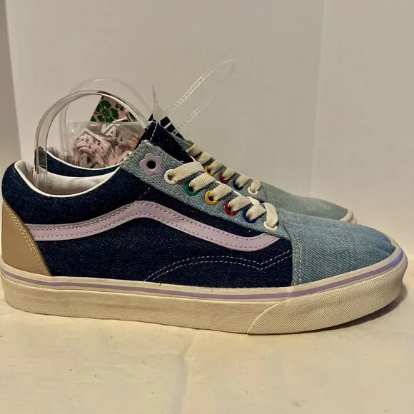 VANS x EM on Holiday Old Skool Sneakers M 9 W 10.5 Denim Blue Limited Edition
