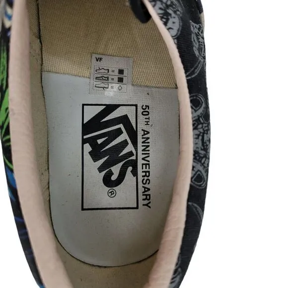 Vans 50th Anniversary Van Doren Approved Era 95 Pirate Flag Womens 6 Mens 4.5