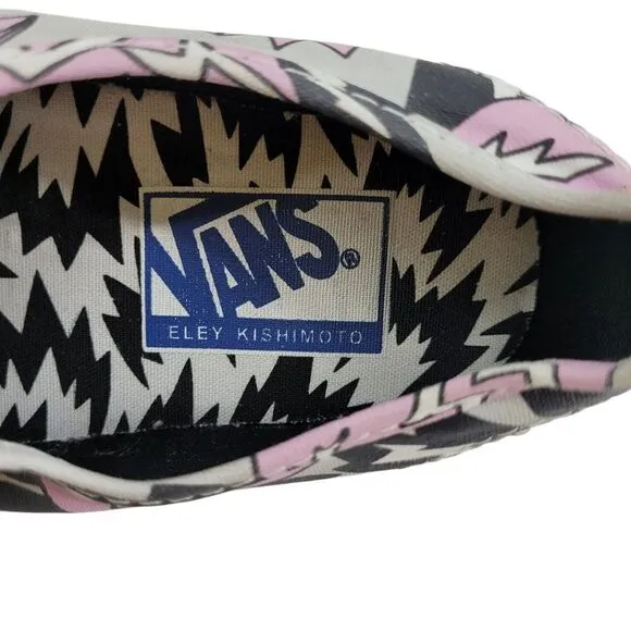 Vans Eley Kishimoto 2015 Living Art Comic Sneaker Low Top Gray Womens 6 Mens 4.5