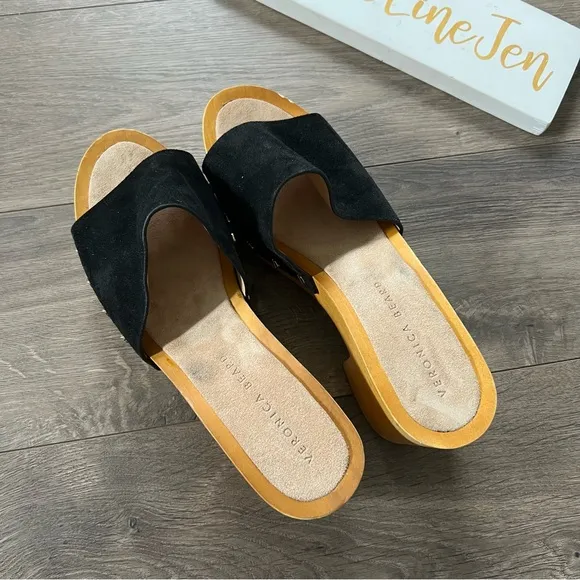 Veronica Beard Suede Clog Hannalee Sandals NWOT