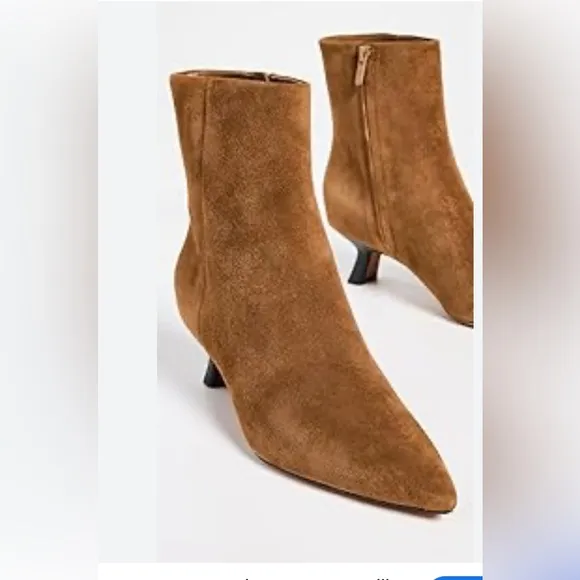 Vince Billy Suede Ankle Boot Color: Elm Wood women size 8 gently used