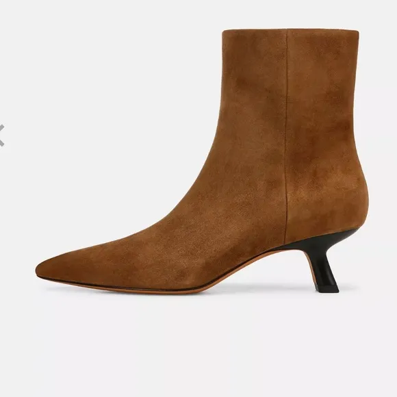 Vince Billy Suede Ankle Boot Color: Elm Wood women size 8 gently used