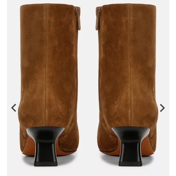 Vince Billy Suede Ankle Boot Color: Elm Wood women size 8 gently used