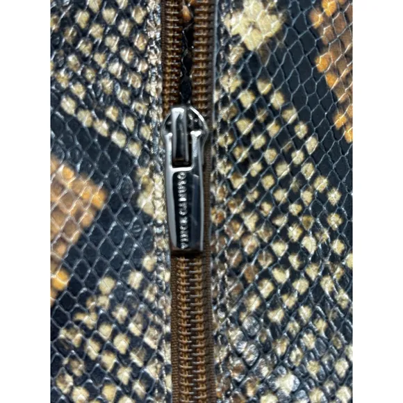 Vince Camuto Jesting Python SnakeskinPrint Leather Platform Tall Boots 9M