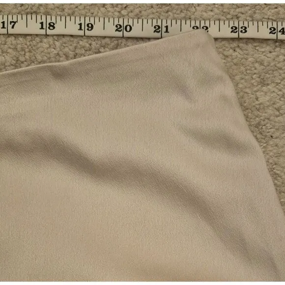 Vince Cream Colored Side Zip Lined Midi Slip Skirt Size 3X NWT