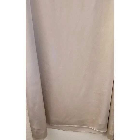 Vince Cream Colored Side Zip Lined Midi Slip Skirt Size 3X NWT