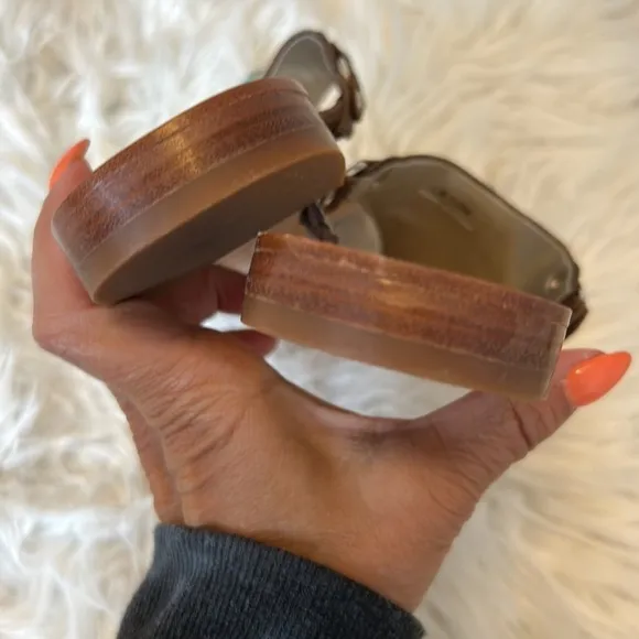 Vintage Beverly Feldman Delicious Leather Gemstone Sandals