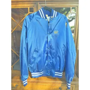 Vintage‎ Blue 1986 International Finals Rodeo Varsity Jacket Tulsa Oklahoma