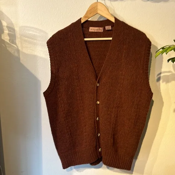 Vintage Henry Grethel 100% Shetland wool vest