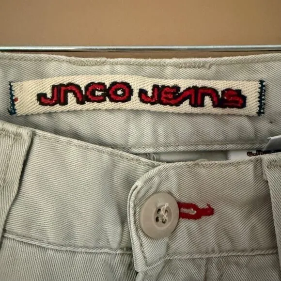 Vintage JNCO Cargo Pants Mens 29x30 Khaki Baggy Forward Basix Grunge Skater 90s