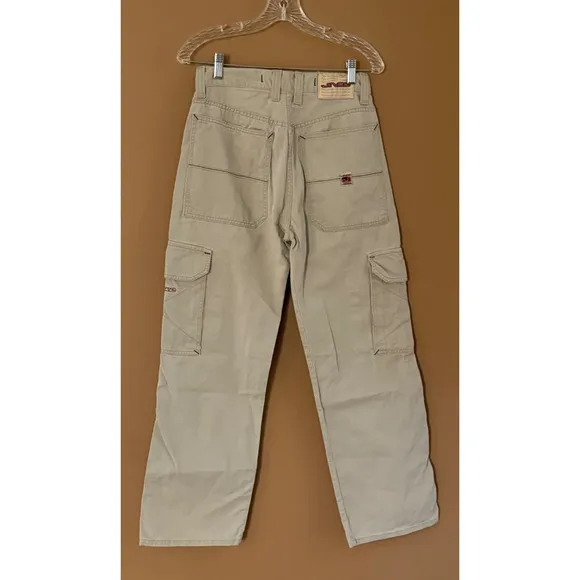 Vintage JNCO Cargo Pants Mens 29x30 Khaki Baggy Forward Basix Grunge Skater 90s