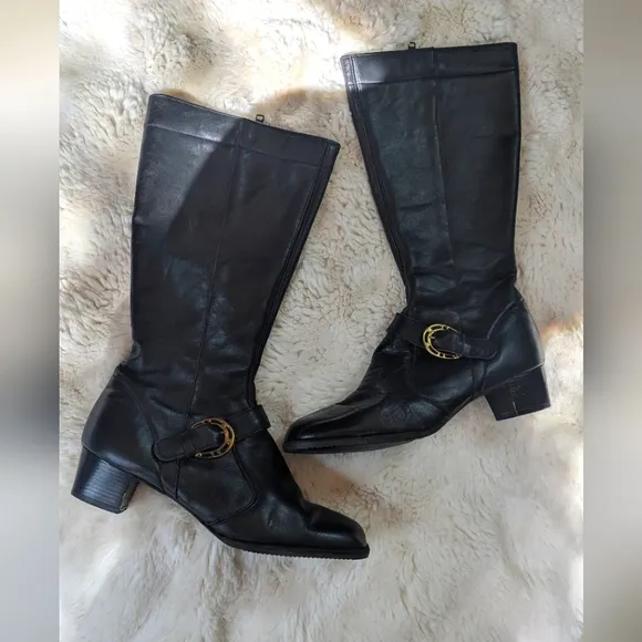 Vintage Mod 1960s Brevitt England Go Go Leather Boots