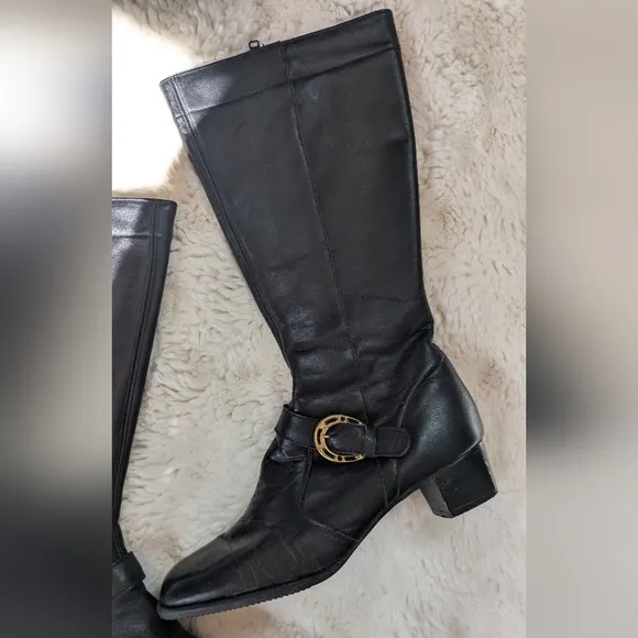 Vintage Mod 1960s Brevitt England Go Go Leather Boots