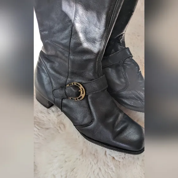 Vintage Mod 1960s Brevitt England Go Go Leather Boots