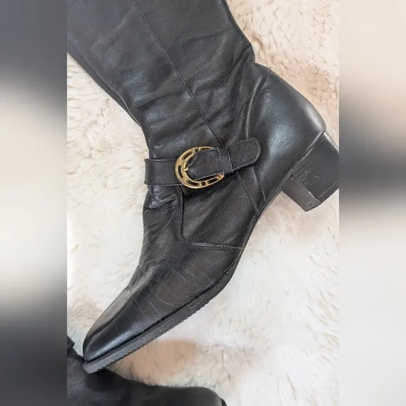 Vintage Mod 1960s Brevitt England Go Go Leather Boots
