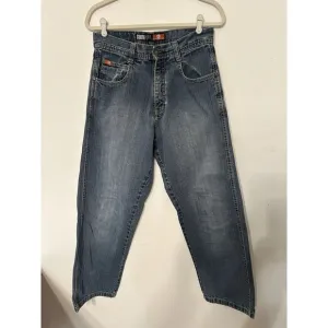 Vintage Southpole Wide Leg Jeans Mens 29x29 Baggy Loose 90s Hip Hop Skater Y2K
