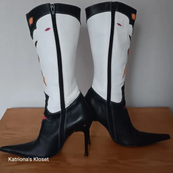 Vintage Vero Cuoio Pointed Toe Stiletto Boots
