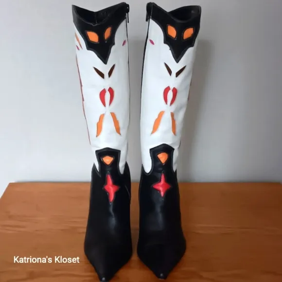 Vintage Vero Cuoio Pointed Toe Stiletto Boots