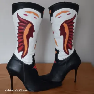 Vintage Vero Cuoio Pointed Toe Stiletto Boots