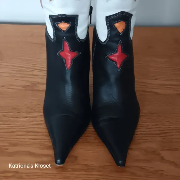 Vintage Vero Cuoio Pointed Toe Stiletto Boots