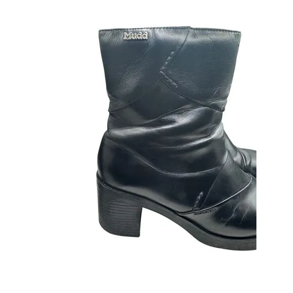 Vintage Y2K Mudd Erwin Chunky Heel Platform Bratz Boots Sz 9