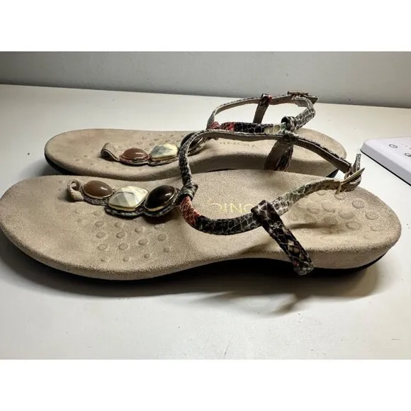 Vionic Crystal Jewled Orthotic Arch Support Sandals Size 11‎