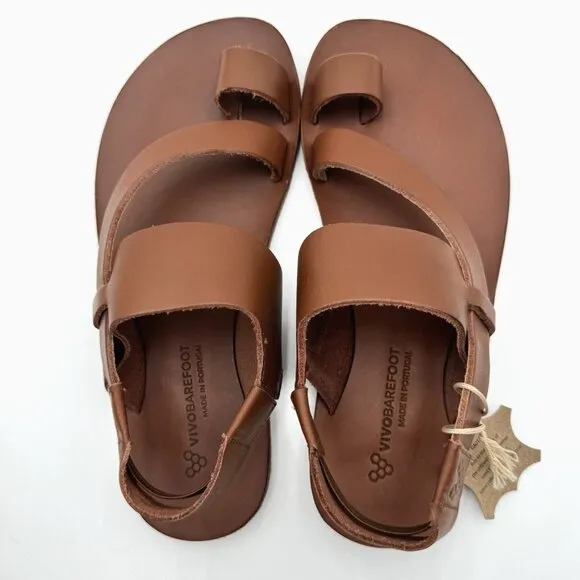 Vivobarefoot Opanka Sandals Leather Women’s Size 6 / EU 37 Tan 203225-02
