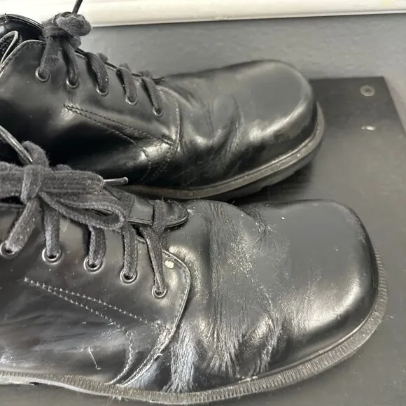 Vtg 90s Dr. Martens Doc 8752 Square Toe Leather Chunky Boots UK 10 US 11 Mens