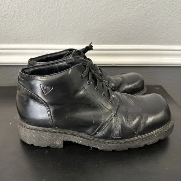 Vtg 90s Dr. Martens Doc 8752 Square Toe Leather Chunky Boots UK 10 US 11 Mens