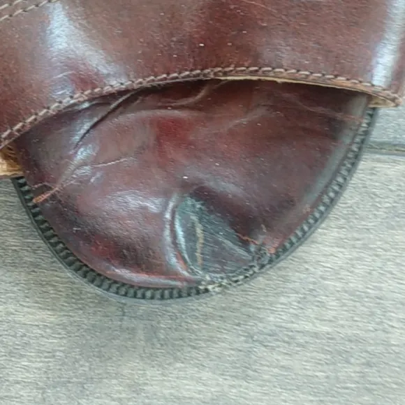 Vtg Bally Italian leather wovan sandals 10