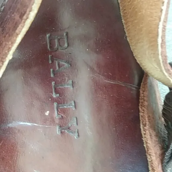 Vtg Bally Italian leather wovan sandals 10