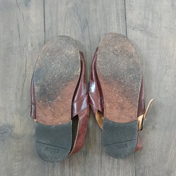 Vtg Bally Italian leather wovan sandals 10