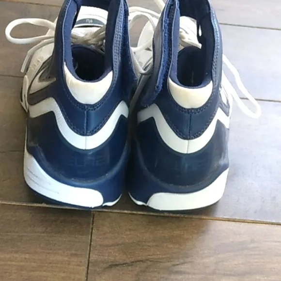 VTG Y2K NIKE ELITE NAVY/WHITE BASKETBALL HIGHTOP SNEAKERS MENS 10.5