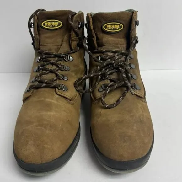 Wolverine Men's DuraShocks Waterproof Work Boots Brown, Size 11 M