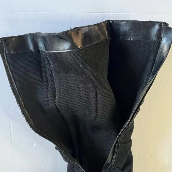Women’s Black Slouchy Heeled Boots | Approx. Size 9-10