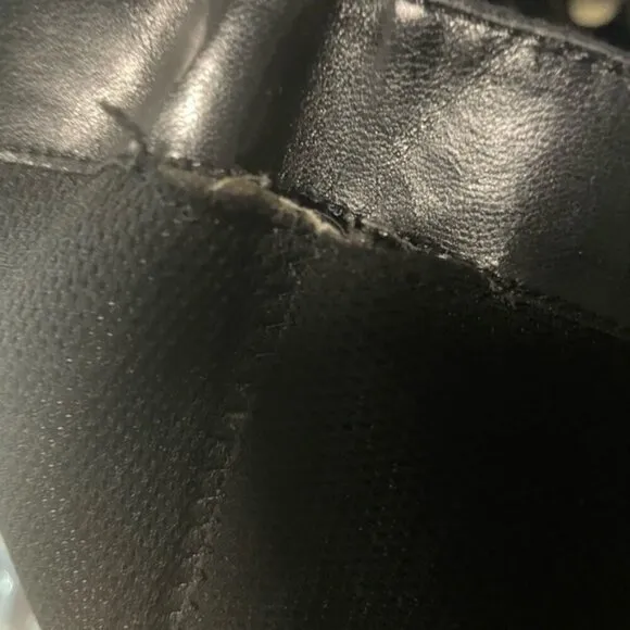 Women’s Black Slouchy Heeled Boots | Approx. Size 9-10