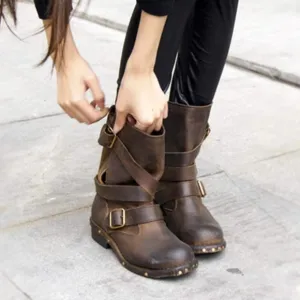 Women's Brown Leather Boots