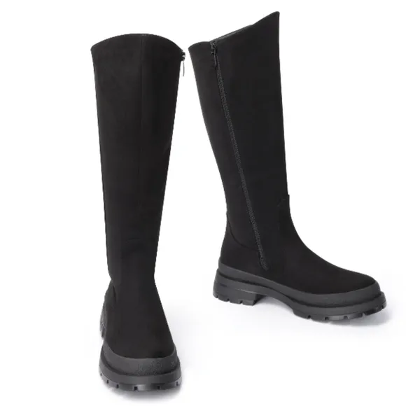 Womens Dream Pairs Knee High Boots Chunky Platform Lug Sole