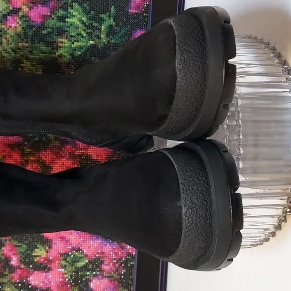 Womens Dream Pairs Knee High Boots Chunky Platform Lug Sole